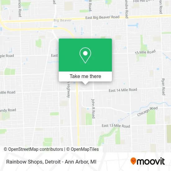Rainbow Shops map