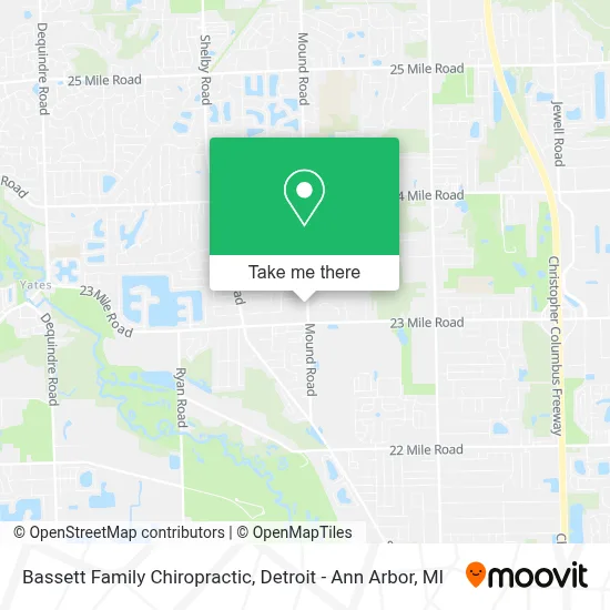 Bassett Family Chiropractic map