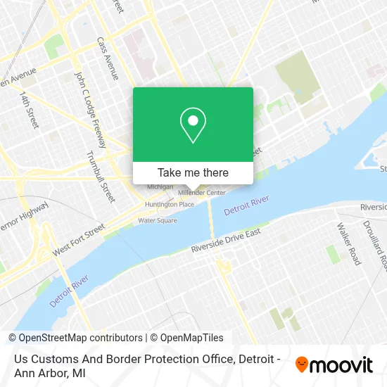 Us Customs And Border Protection Office map