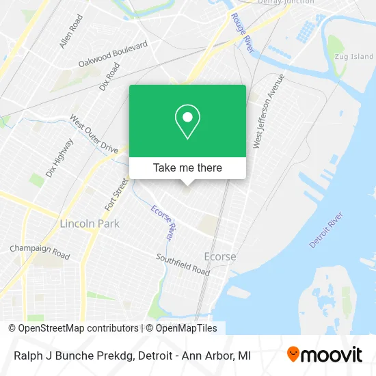 Ralph J Bunche Prekdg map