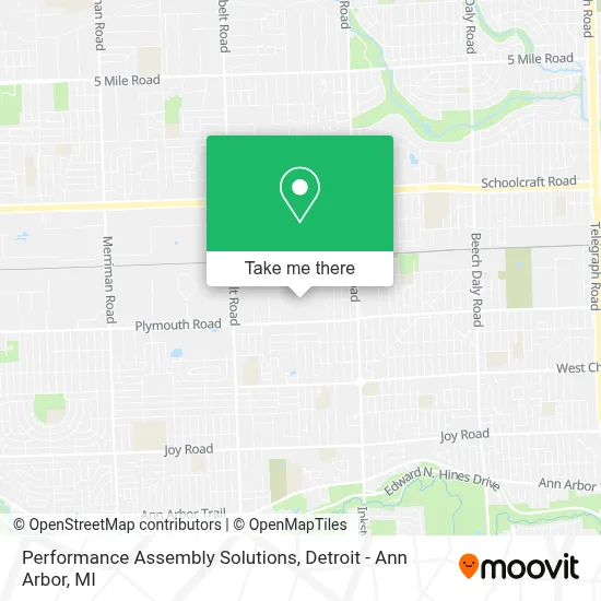 Performance Assembly Solutions map