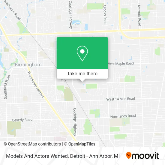 Models And Actors Wanted map