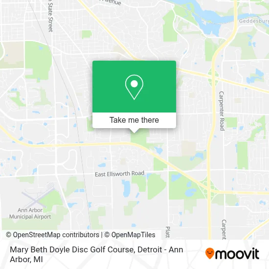 Mary Beth Doyle Disc Golf Course map
