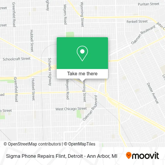 Sigma Phone Repairs Flint map