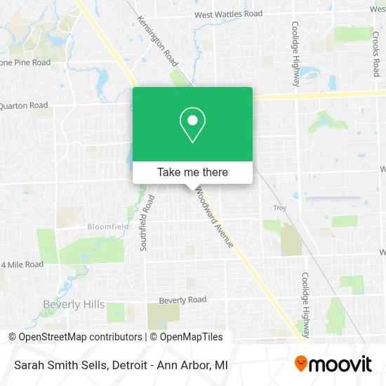 Sarah Smith Sells map