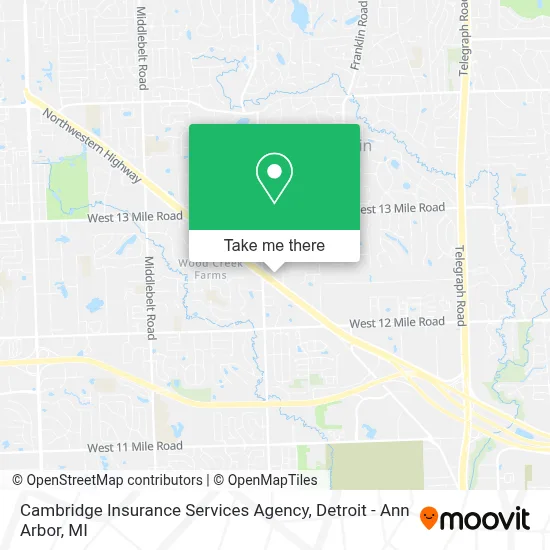 Cambridge Insurance Services Agency map
