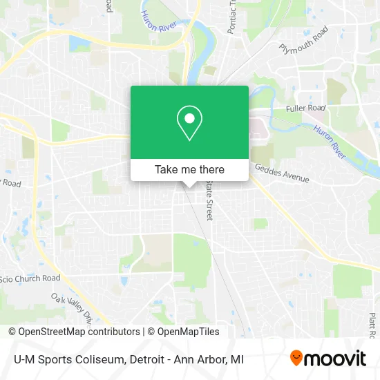 U-M Sports Coliseum map