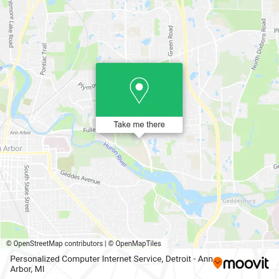 Personalized Computer Internet Service map