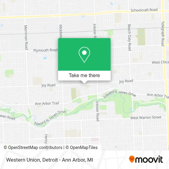 Western Union map