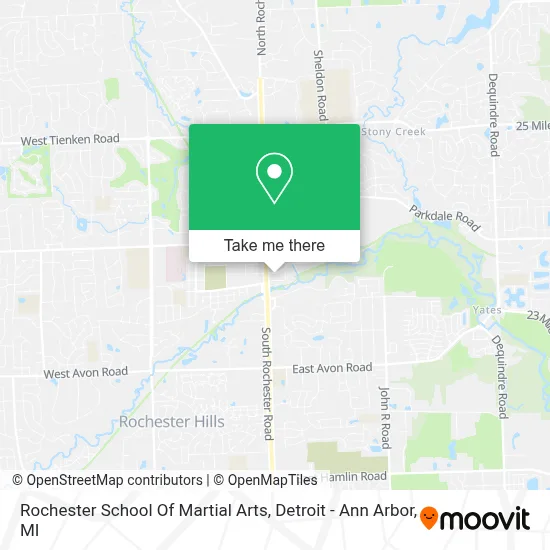 Rochester School Of Martial Arts map