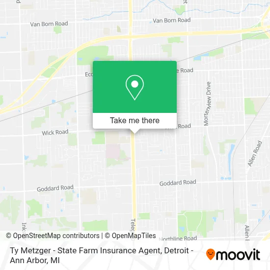 Ty Metzger - State Farm Insurance Agent map