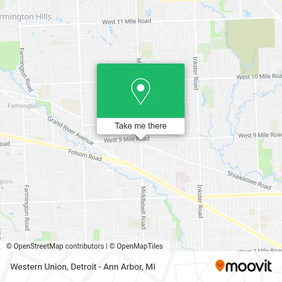 Western Union map