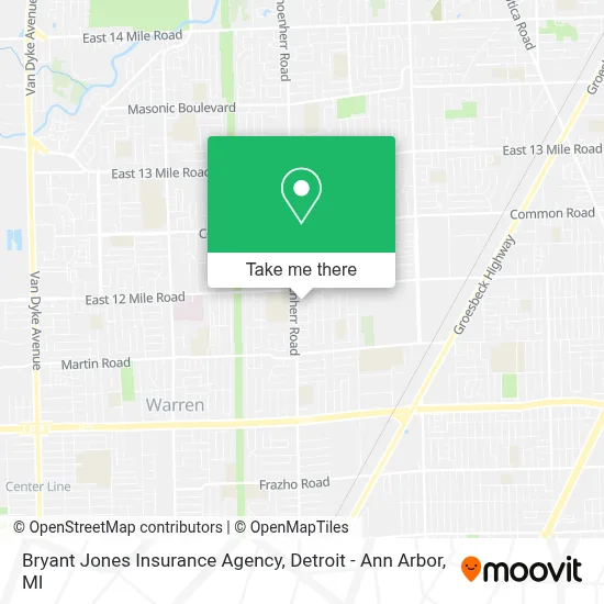Bryant Jones Insurance Agency map