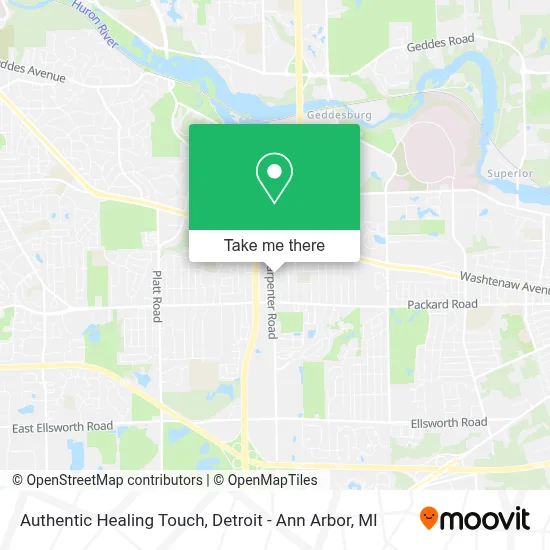 Authentic Healing Touch map