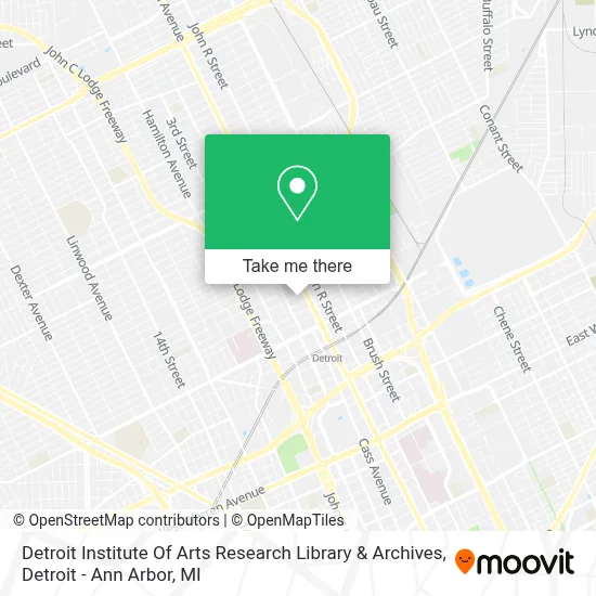 Detroit Institute Of Arts Research Library & Archives map