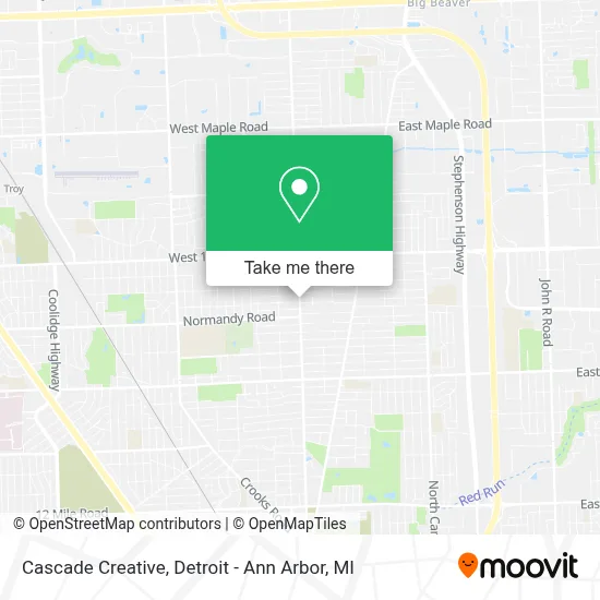 Cascade Creative map