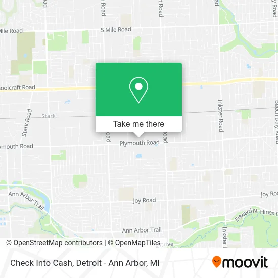 Check Into Cash map