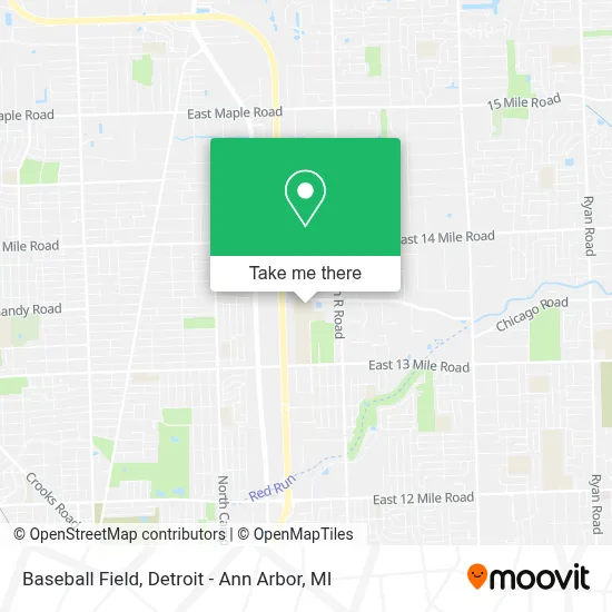 Baseball Field map