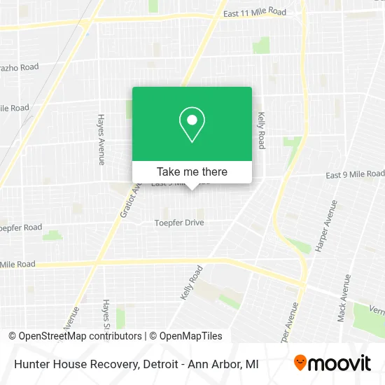 Hunter House Recovery map
