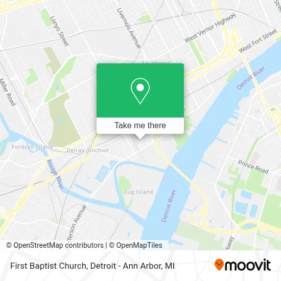 First Baptist Church map