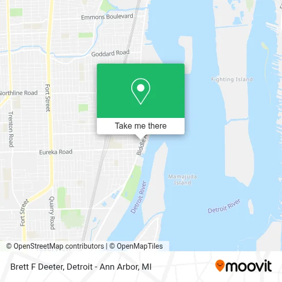 Brett F Deeter map