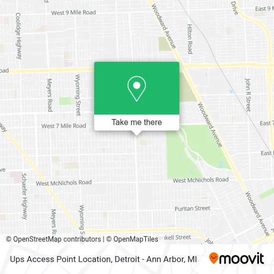 Ups Access Point Location map