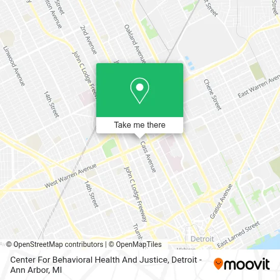 Center For Behavioral Health And Justice map