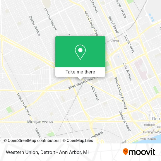 Western Union map
