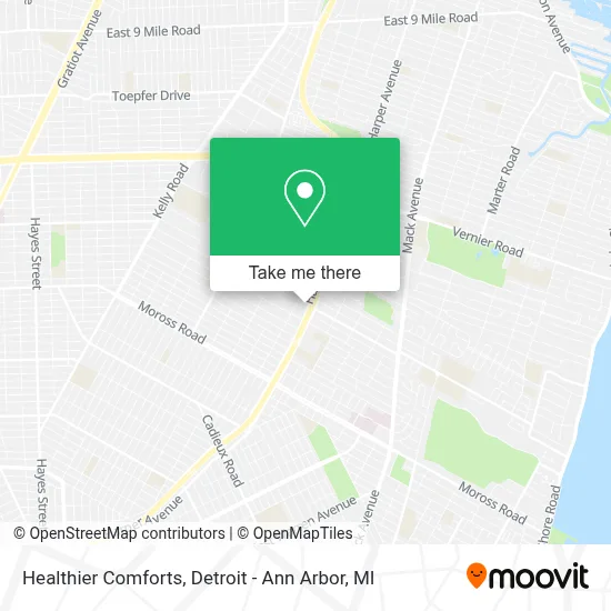 Healthier Comforts map