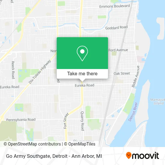 Go Army Southgate map