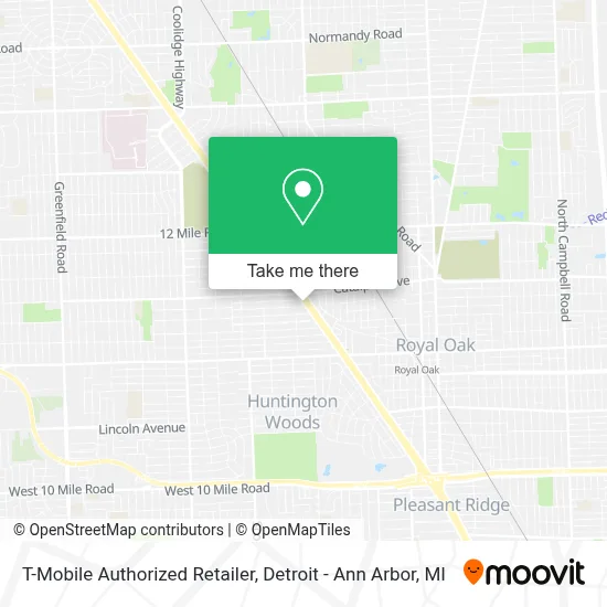 T-Mobile Authorized Retailer map