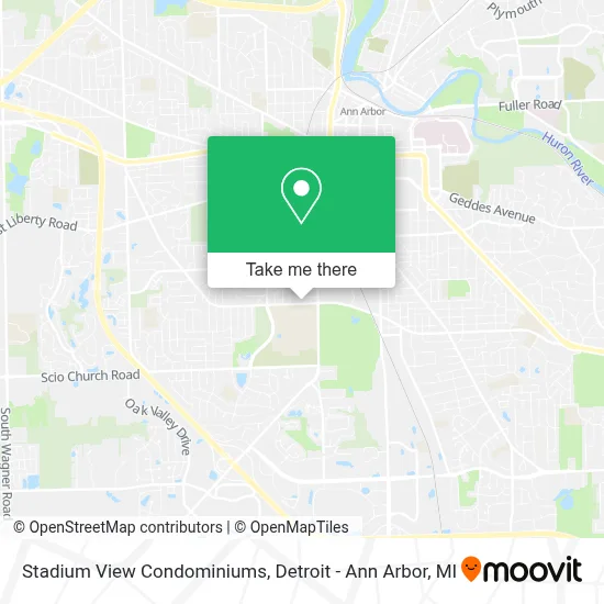 Stadium View Condominiums map