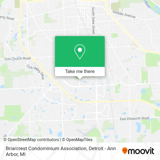 Briarcrest Condominium Association map