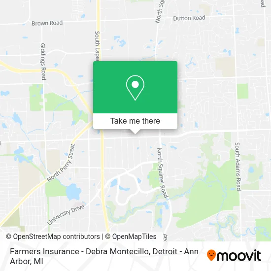Farmers Insurance - Debra Montecillo map