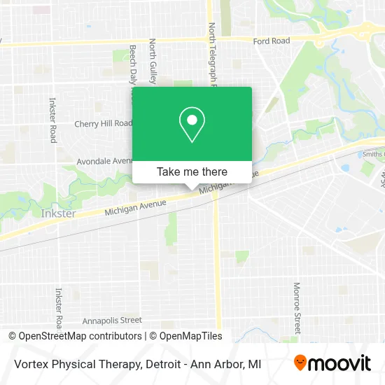 Vortex Physical Therapy map