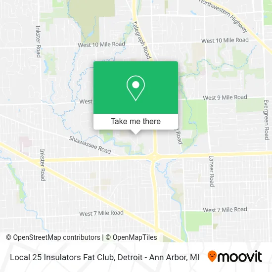 Local 25 Insulators Fat Club map