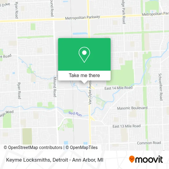Keyme Locksmiths map