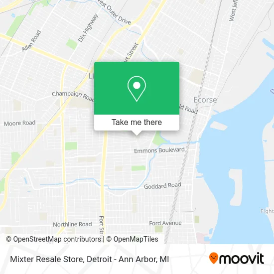 Mixter Resale Store map