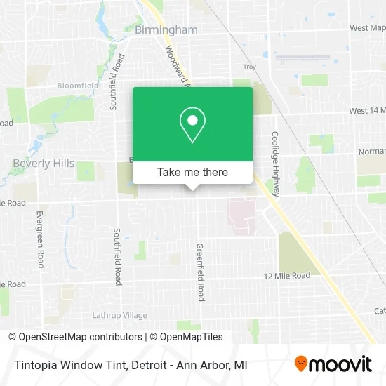 Tintopia Window Tint map