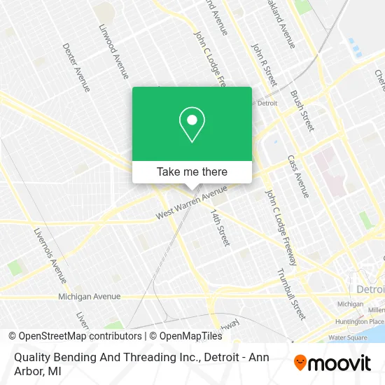Quality Bending And Threading Inc. map