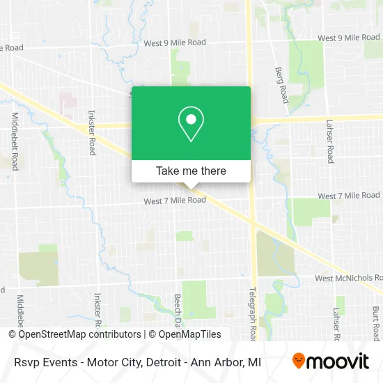 Rsvp Events - Motor City map