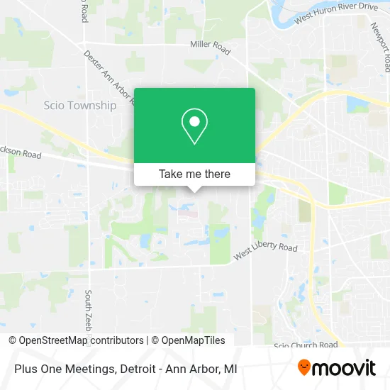 Plus One Meetings map