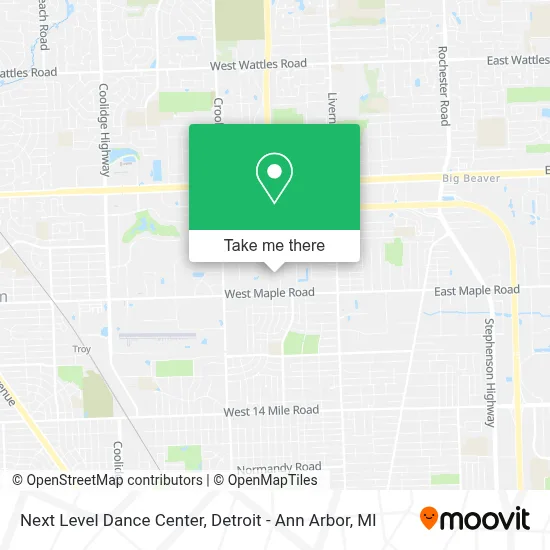 Next Level Dance Center map