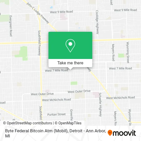 Byte Federal Bitcoin Atm (Mobil) map