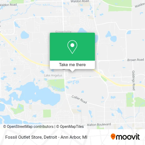 Fossil Outlet Store map
