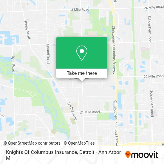 Knights Of Columbus Insurance map