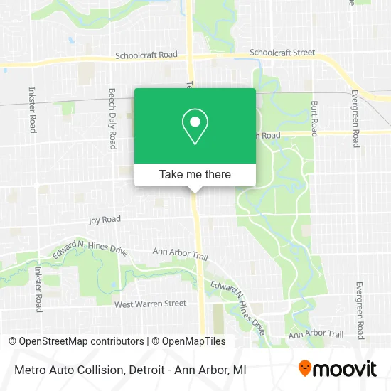Metro Auto Collision map