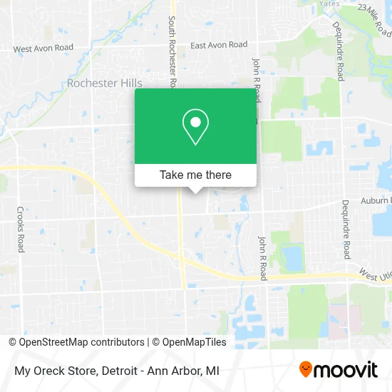 My Oreck Store map
