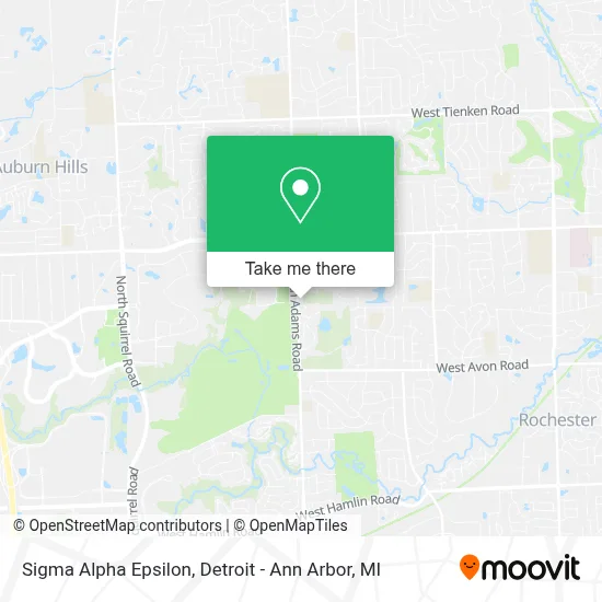 Sigma Alpha Epsilon map