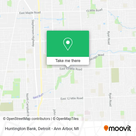Huntington Bank map